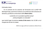 Sesión Formativa - La familia en la sociedad española actual ¿Está protegida o es atacada? - María Calvo